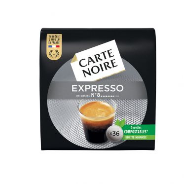Dosette Senseo compatible Café Carte Noire n°8 Expresso Classic - 36 dosettes